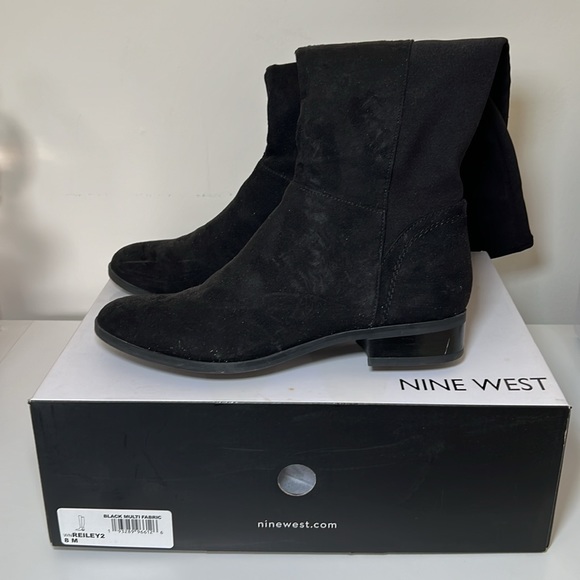 Nine West Knee High Boots Black Size 8 Reiley - Picture 7 of 9